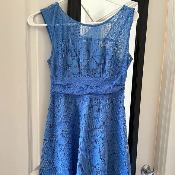 Anthropologie | Dresses | Anthropologie Blue Lace Liliflora Dress By  Moulinette Soeurs 4p | Poshmark